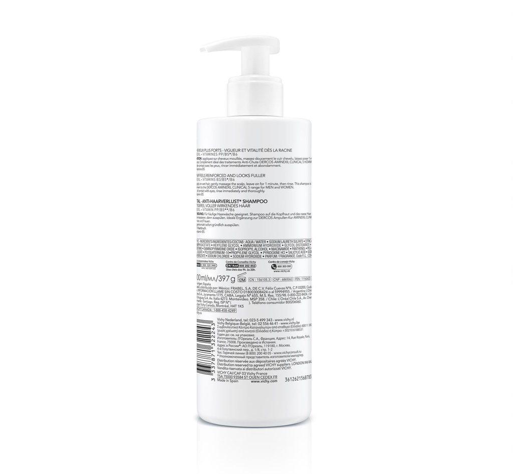 VICHY DERCOS SHAMPOOING ENERGISANT 400ML