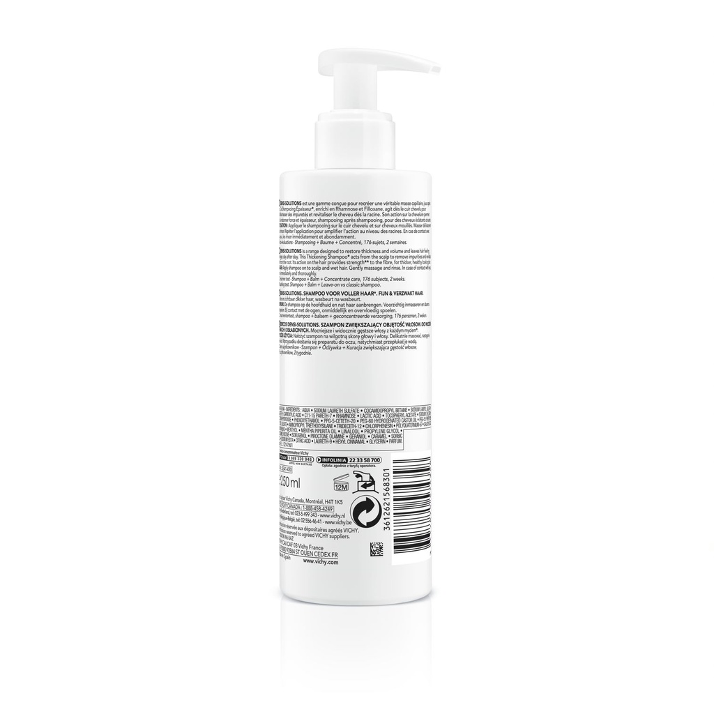 VICHY DERCOS DENSI-SOLUTIONS SHAMPOOING EPAISSEUR 250ML