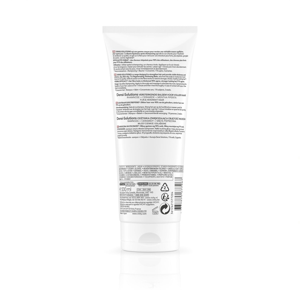 VICHY DERCOS DENSI-SOLUTIONS BAUME EPAISSEUR REGENERANT 200ML