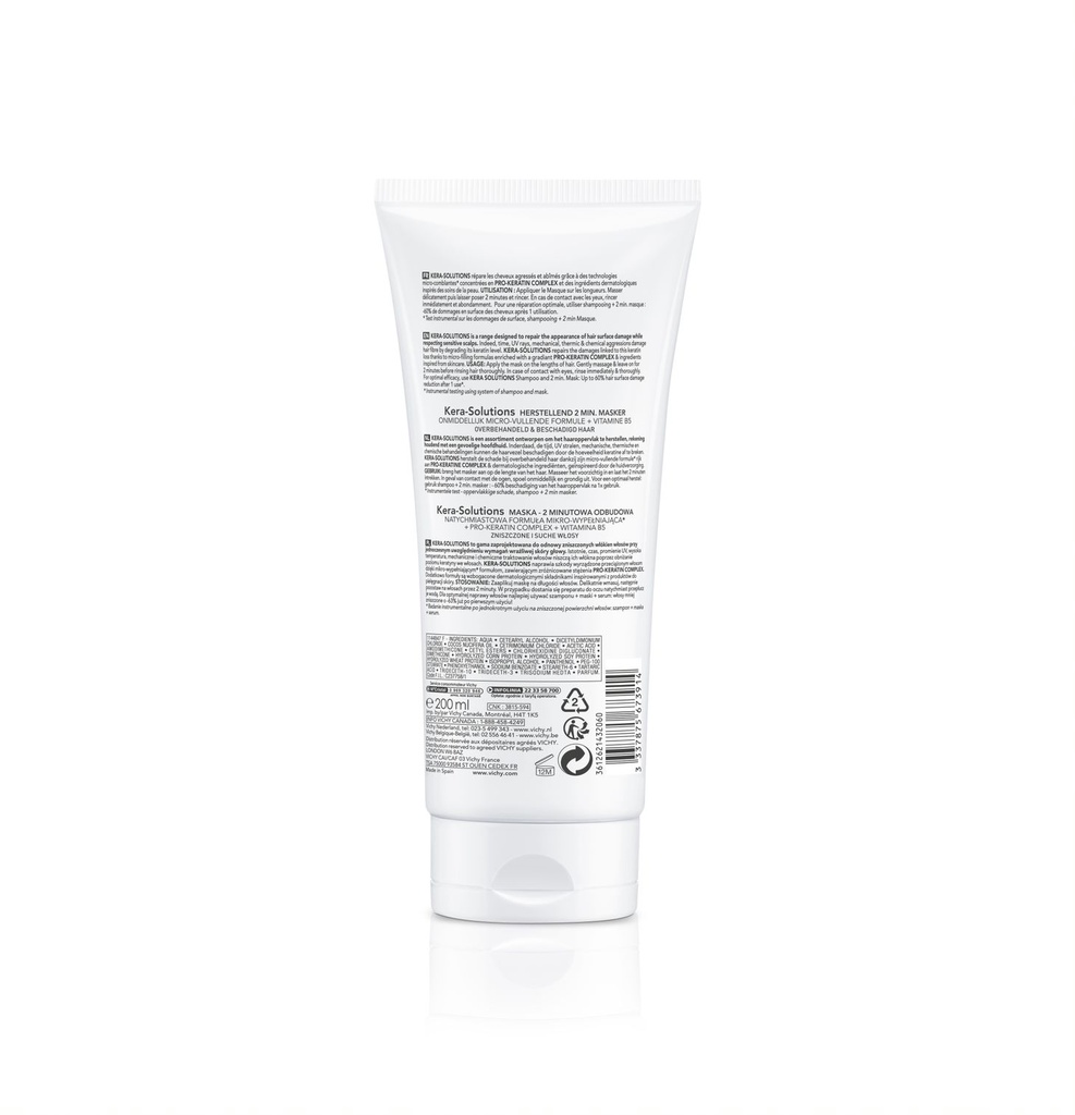 VICHY DERCOS KERA-SOLUTIONS MASQUE 2MIN REPARATEUR 200ML