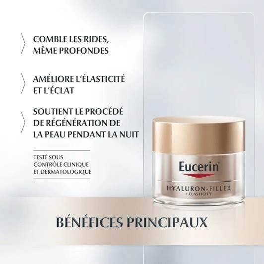 EUCERIN HYALURON FILLER+ELASTICITY NUIT 50ML