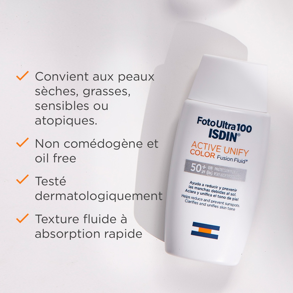 ISDIN FOTO ULTRA 100 ACTIVE UNIFY FUSION FLUID COLOR SPF50+