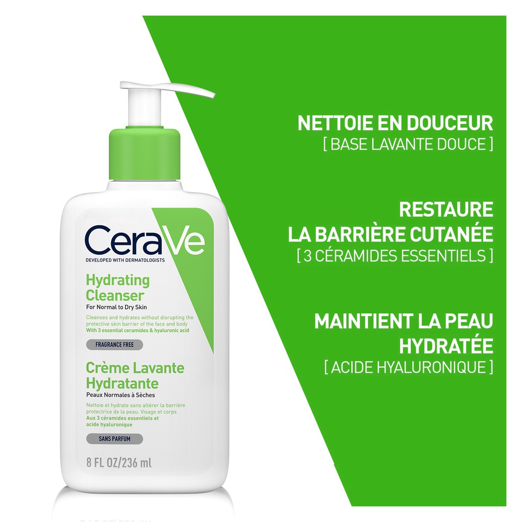 CERAVE CREME LAVANTE HYDRATANTE 236ML