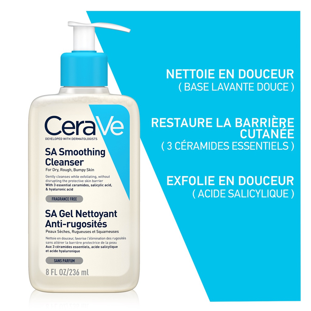 CERAVE GEL NETTOYANT ANTI-RUGOSITES 236ML