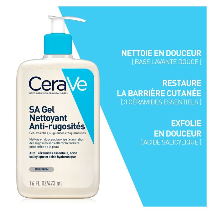 CERAVE GEL NETTOYANT ANTI-RUGOSITES 473ML