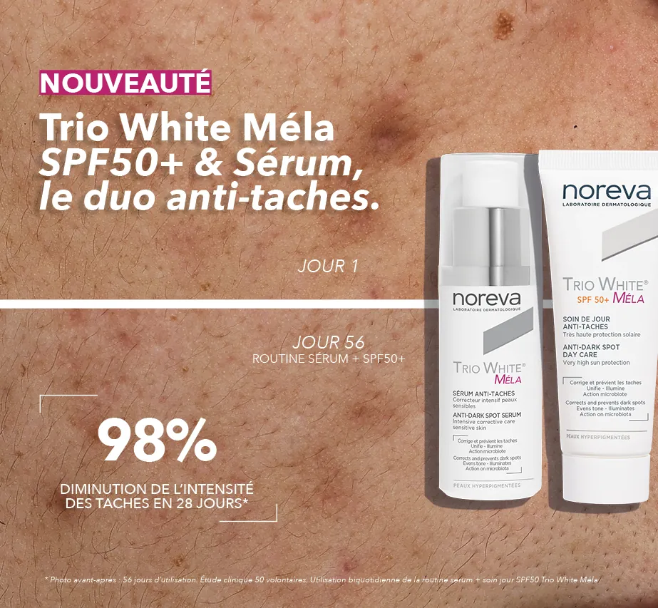 NOREVA TRIO WHITE MELA SOIN DE JOUR ANTI-TACHES SPF50+ 50ML 