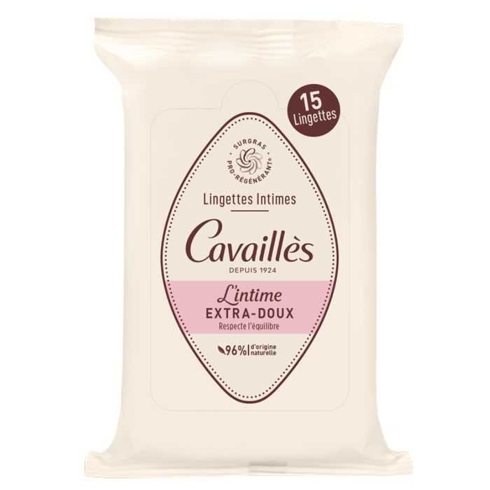 ROGE CAVAILLES LINGETTES INTIMES EXTRA DOUX 15U