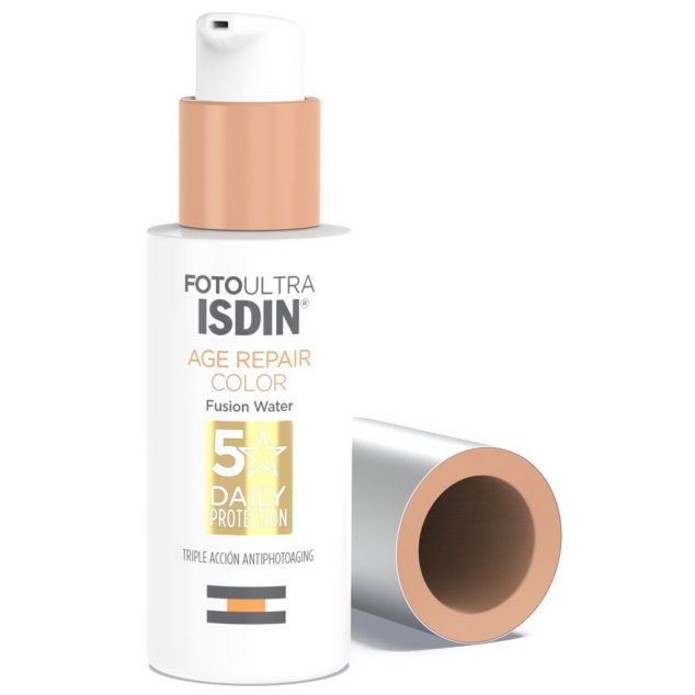 ISDIN SOLAIRE FOTO ULTRA AGE REPAIR COLOR FUSION WATER SPF50+ 50ML