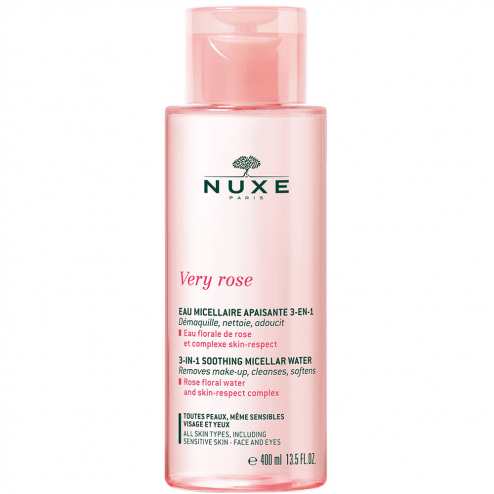 NUXE VERY ROSE EAU MICELLAIRE DEMAQUILLANTE APAISANTE 3EN1 400ML