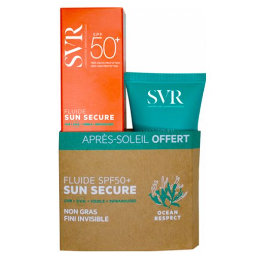 SVR SUN SECURE PACK FLUIDE SPF50+ 50ML + LAIT APRES SOLEIL 50ML OFFERT