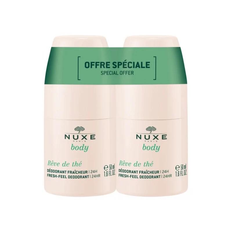 NUXE BODY REVE DE THE DEODORANT FRAICHEUR 24H 2*50ML