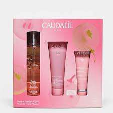 CAUDALIE COFFRET PASSION ROSE DE VIGNE - EAU FRAICHE, GEL DOUCHE & CREME MAINS