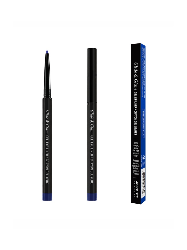ABSOLUTE NY GLIDE & GLAM GEL EYELINER - COBALT BLUE MDGL02