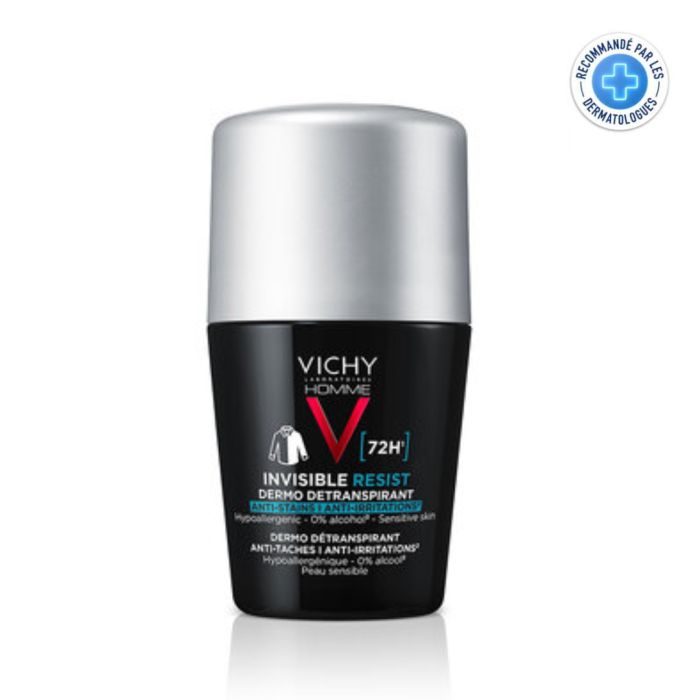 VICHY HOMME DEODORANT 72H INVISIBLE RESIST ROLL-ON 50ML