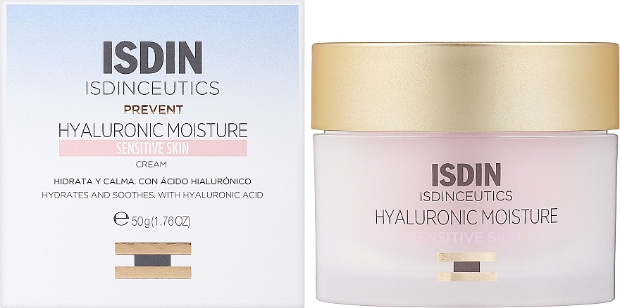 ISDIN CEUTICS PREVENT HYALURONIC MOISTURE CREAM PEAU SENSIBLE 50G