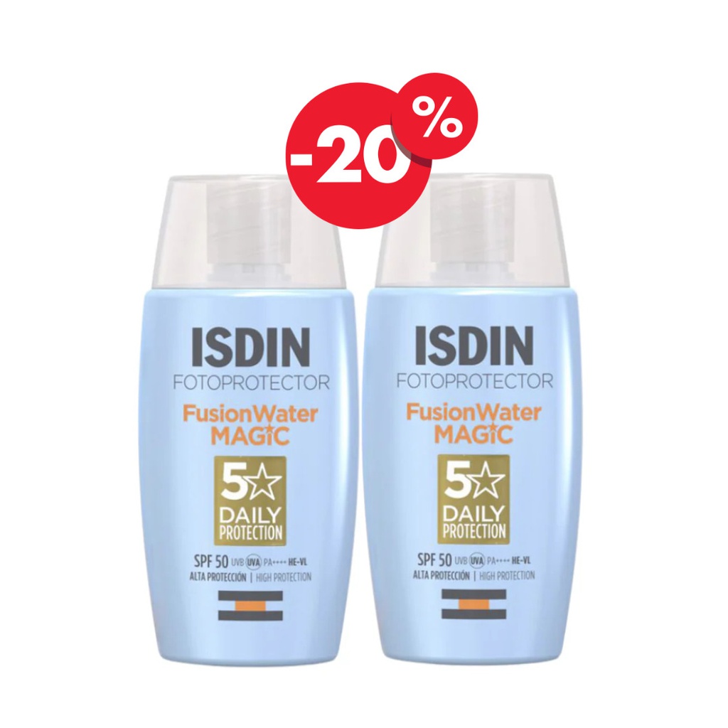 ISDIN SOLAIRE PACK FUSION WATER MAGIC SPF50+ 2*50ML