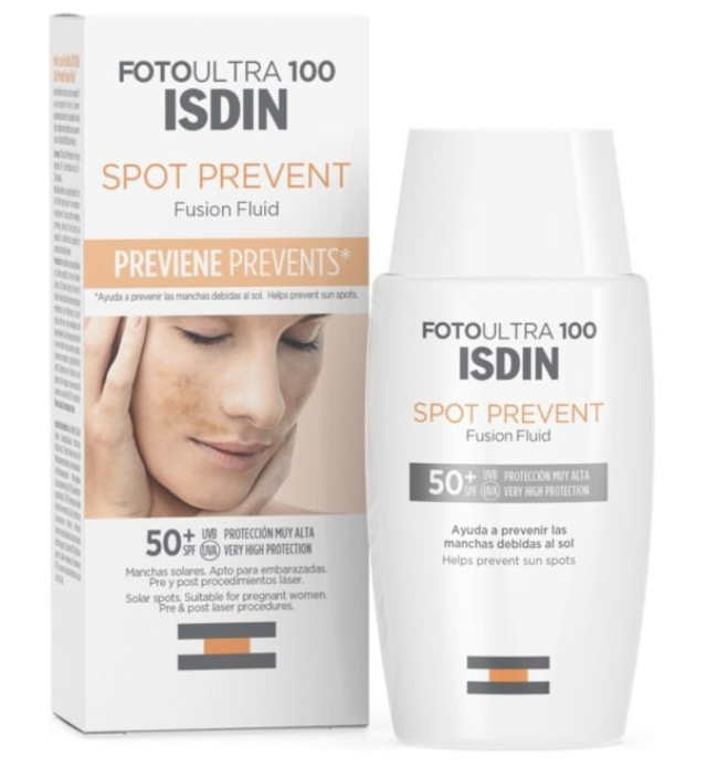 ISDIN SOLAIRE PACK FOTO ULTRA 100 SPOT PREVENT FUSION FLUID SPF50+ 2*50ML