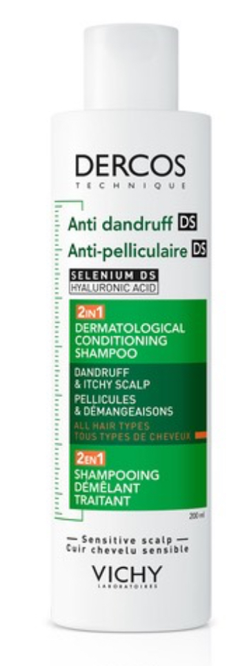VICHY DERCOS 2EN1 SHAMPOOING ANTI PELLICULAIRE + DEMELANT 200ML