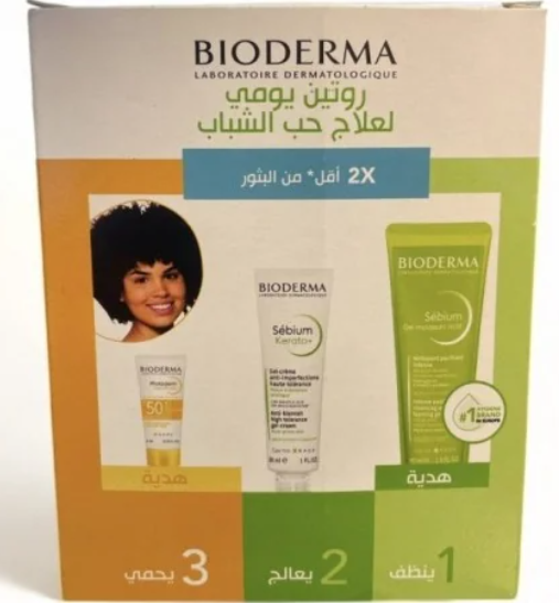 BIODERMA SEBIUM KERATO+ 30ML + GEL MOUSSANT 45ML & PHOTODERM AQUAFLUIDE SPF50+ 40ML OFFERTS  