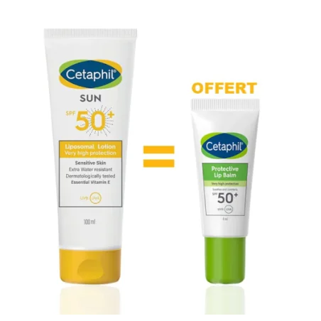 CETAPHIL PACK SUN LIPOSOMAL LOTION SPF50+ 100ML + PROTECTIVE LIP BALM SPF50+ 8ML OFFERT