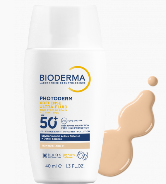 BIODERMA PHOTODERM XDEFENSE ULTRA-FLUID SPF50+ TEINTE 01 40ML