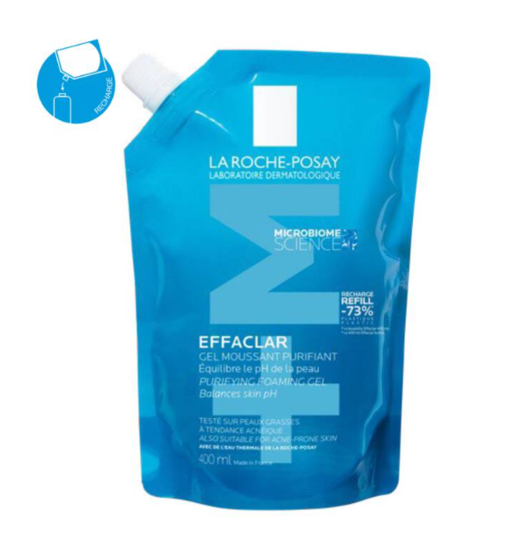 LA ROCHE POSAY EFFACLAR GEL MOUSSANT PURIFIANT RECHARGE 400ML 