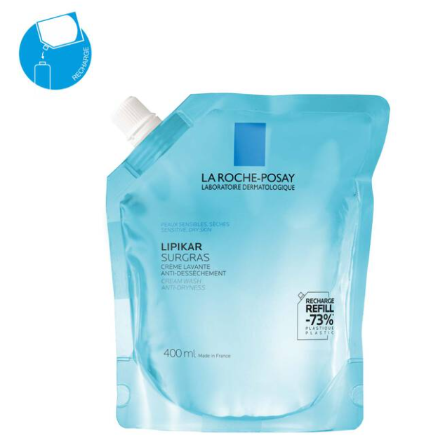 LA ROCHE POSAY LIPIKAR SURGRAS CREME LAVANTE RECHARGE 400ML  