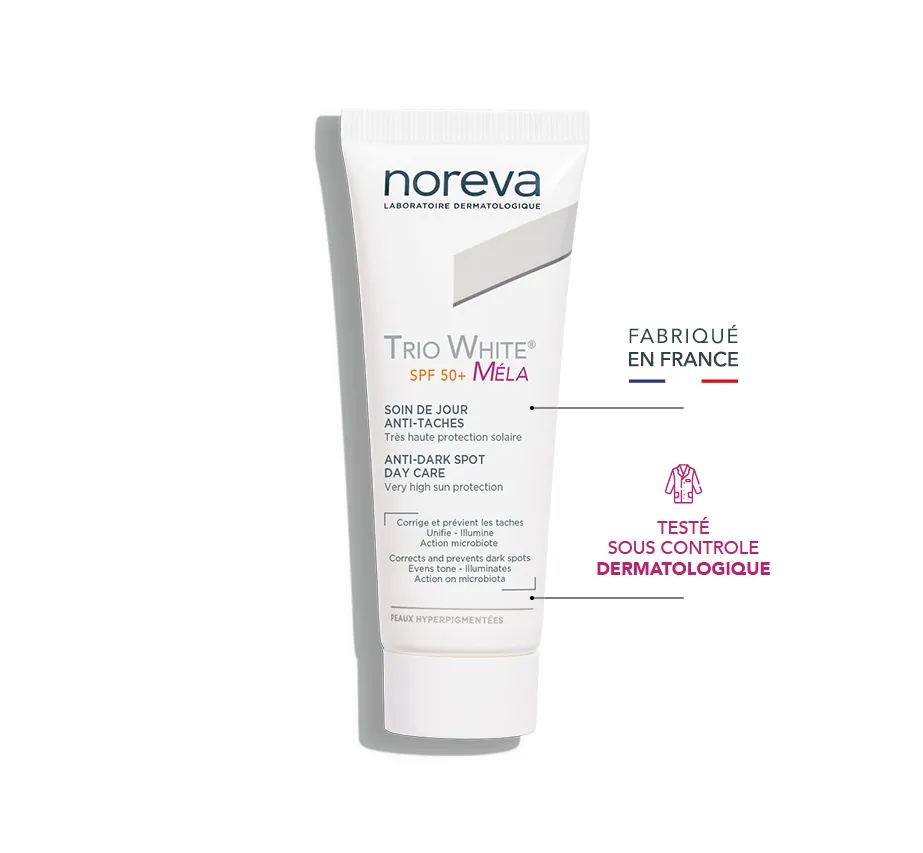 NOREVA TRIO WHITE MELA SOIN DE JOUR ANTI-TACHES SPF50+ 50ML