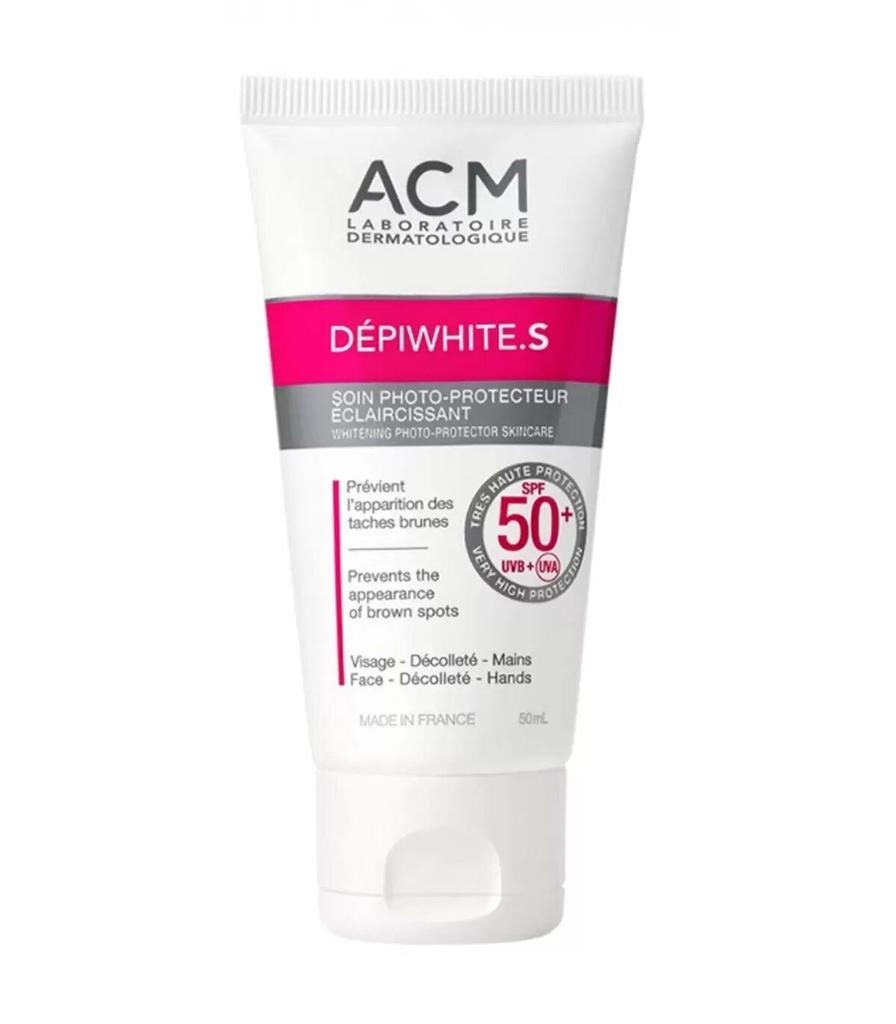 ACM DEPIWHITE S SOIN PHOTOPROTECTEUR ECLAIRCISSANT SPF50+ 50ML