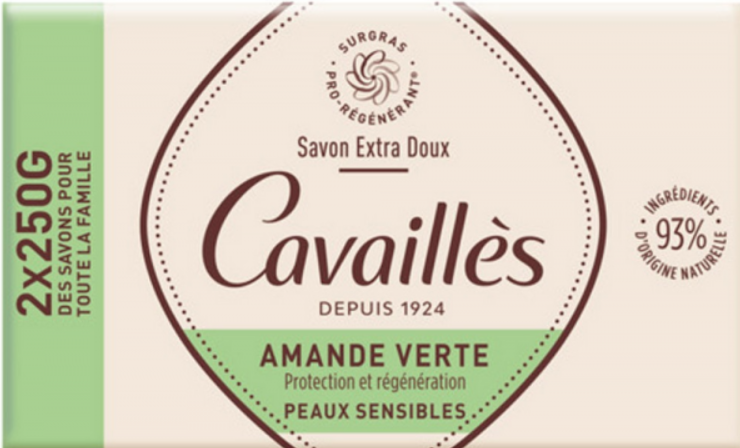 ROGE CAVAILLES SAVON SURGRAS EXTRA DOUX AMANDE VERTE 2*250G