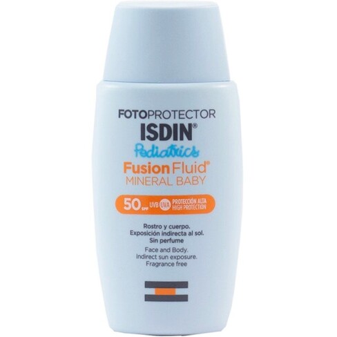 ISDIN SOLAIRE PEDIATRICS FUSION FLUID MINERAL BABY SPF50+ 50ML