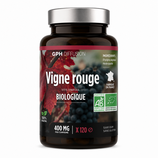 [3700216208548] GPH VIGNE ROUGE BIO 400MG - 120 COMPRIMES