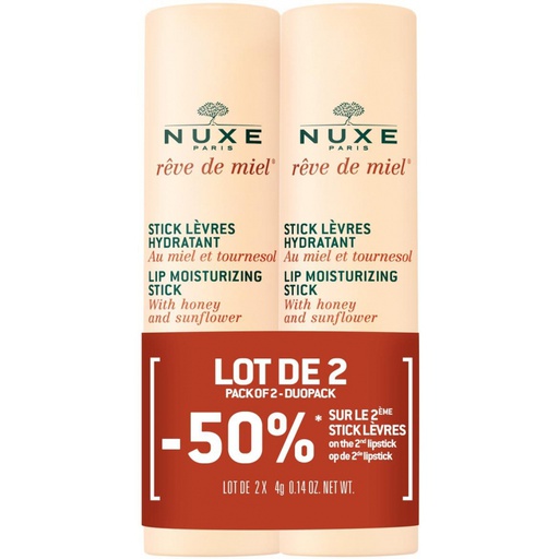 [3264680026225] NUXE REVE DE MIEL STICK LEVRES HYDRATANT 2*4G