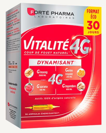 [3700221314623] FORTE PHARMA VITALITE 4G - 30 AMPOULES