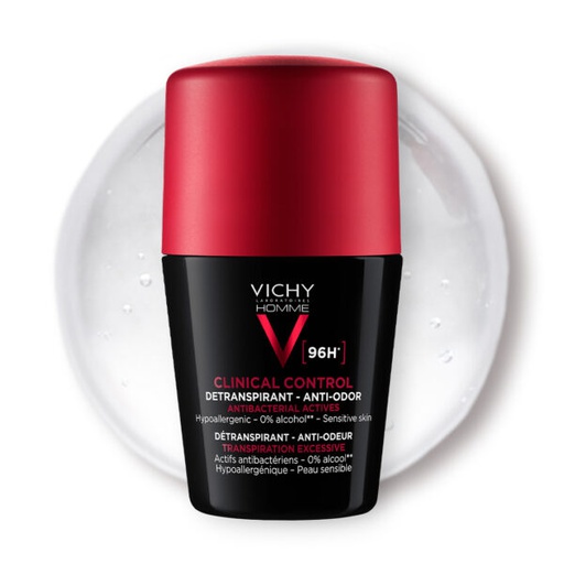 [3337875805025] VICHY HOMME DEODORANT CLINICAL CONTROL 96H DETRANSPIRANT ANTI-ODEURS ROLL-ON 50ML