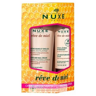 NUXE PACK REVE DE MIEL STICK LEVRES + CREME MAINS 30ML