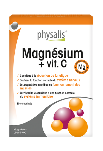 [5412360000210] PHYSALIS MAGNESIUM + VIT C - 30 COMPRIMES