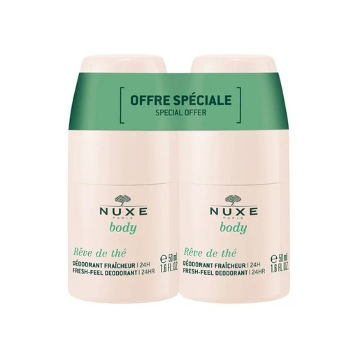 [3264680043673] NUXE BODY REVE DE THE DEODORANT FRAICHEUR 24H 2*50ML