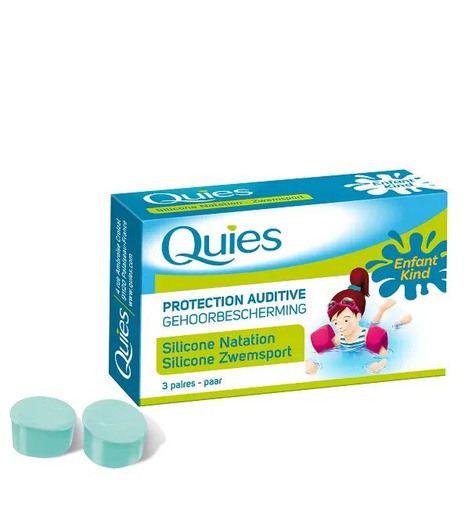 [3435170180066] QUIES SILICONE ENFANT NATATION 3 PAIRES