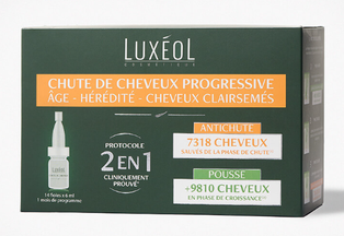 LUXEOL CHUTE DE CHEUVEUX PROGRESSIVE 2 EN 1