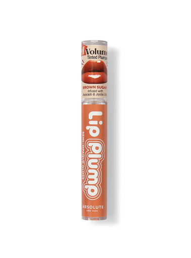 [888432983104] ABSOLUTE NY LIP PLUMP SEMI-OPAQUE GLOSS - BROWN SUGAR MLPG08