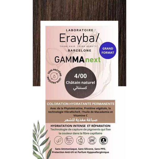 [8436022393516] ERAYBA GAMMA NEXT 4/00 CHATAIN NATUREL 100ML