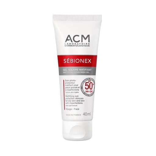 [3760095250564] ACM SEBIONEX GEL SOLAIRE MATIFIANT SPF50+ 40ML