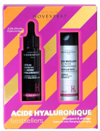 NOVEXPERT SERUM BOOSTER A L'ACIDE HYALURONIQUE+EAU MICELLAIRE