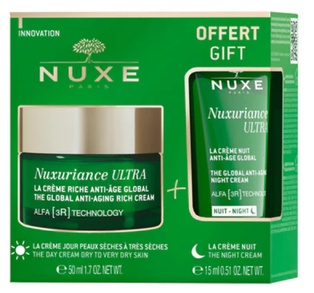 NUXE NUXURIANCE ULTRA ALFA 3R LA CREME RICHE ANTI-AGE GLOBAL + MINI NUXURIANCE ULTRA CREME NUIT 15ML OFFERTE