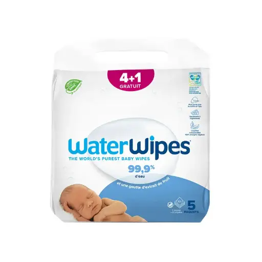[5099514400128] WATERWIPES LINGETTES BEBE 5*60U