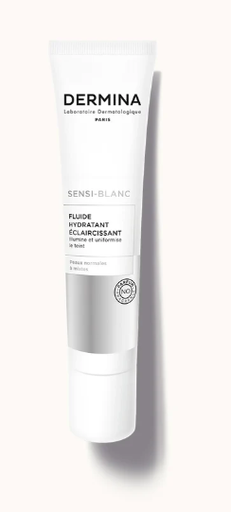 DERMINA SENSI-BLANC FLUIDE HYDRATANT ECLAIRCISSANT 40ML 