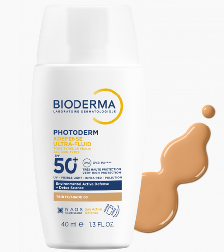 [3701129813645] BIODERMA PHOTODERM XDEFENSE ULTRA-FLUID SPF50+ TEINTE 03 40ML