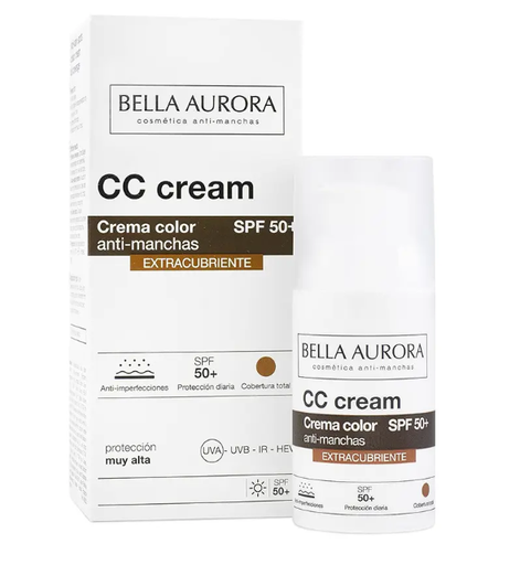 [8413400011194] BELLA AURORA CC CREME ANTI-TACHES SPF50+ TEINTE EXTRA COUVRANCE 30ML 