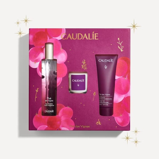 [3522930005162] CAUDALIE COFFRET THE DES VIGNES - EAU FRAÎCHE, GEL DOUCHE & BOUGIE
